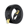 Cat 8 Ethernet Cable 10m, High Speed Heavy Duty Cat8 Network LAN Patch Cord, 40Gbps 2000Mhz SFTP RJ45 Flat Internet Cable Shielded in Wall, Indoor&Outdoor for Modem/Router/Gaming/PC - 10m